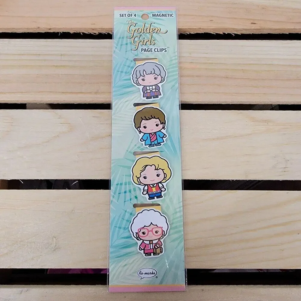 Magnetic Page Clips Golden Girls - NEW